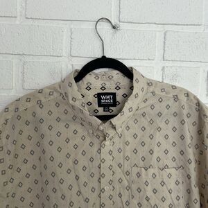 Wht Space Shaun White Button Up Shirt Mens XXL All Over Print Geometric